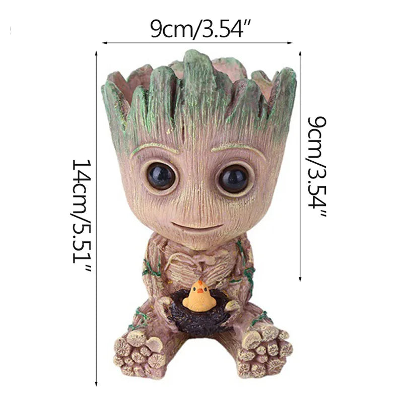 Cartoon Groot Miniature - Cute Tree Man Desktop Ornament