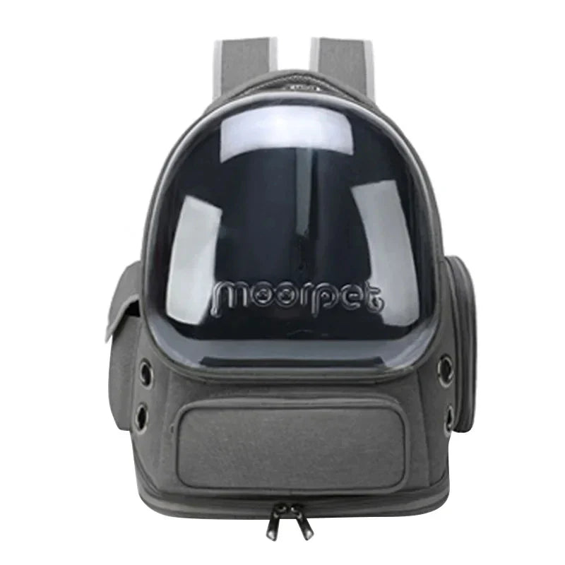 Aesthetic Transparent Cat Carrier - Breathable Travel Bag