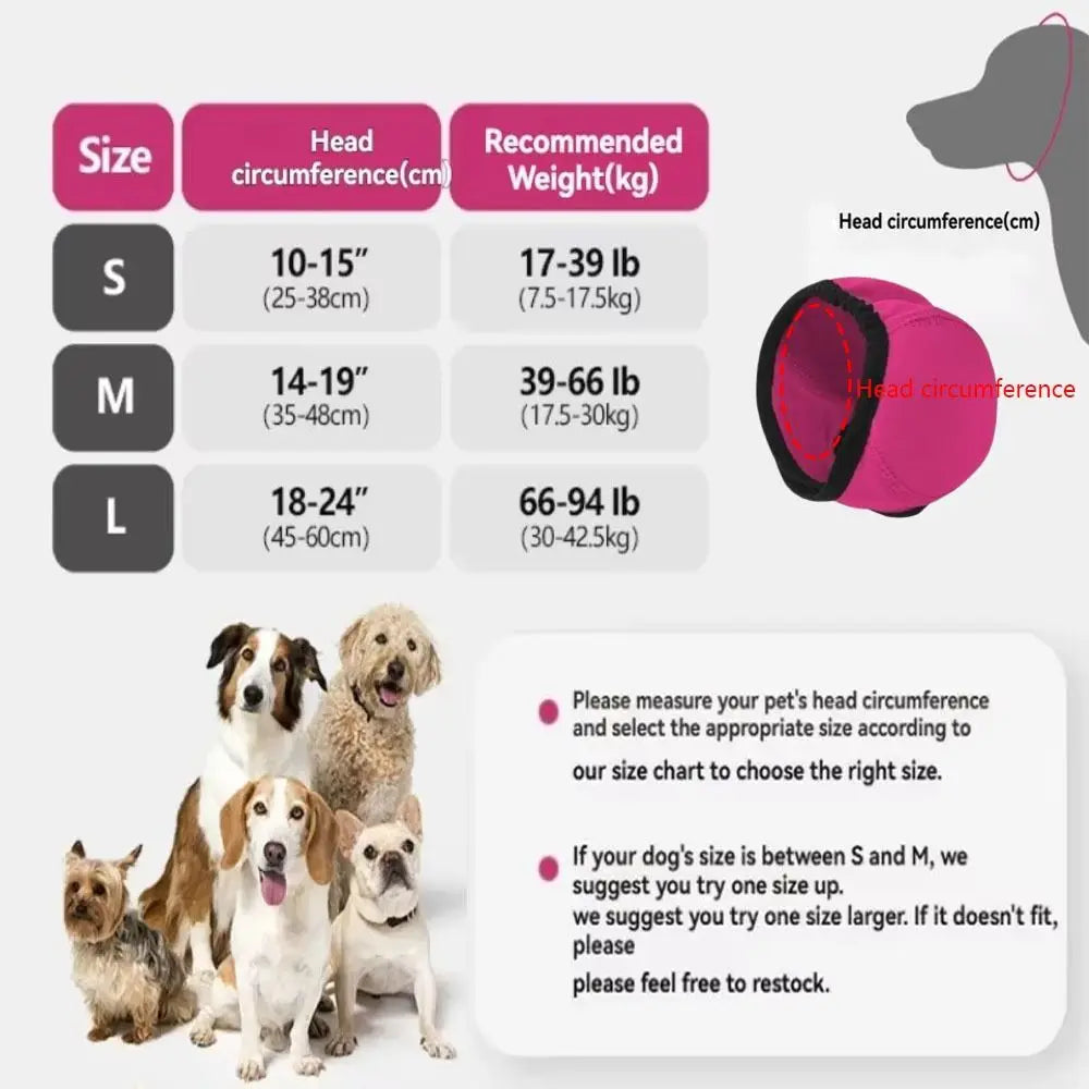 Noise Reduction Dog Ear Covers Hearing Protection Adjustable Dog Calming Earmuff Waterproof Anti-noise Pet Ear Muffs