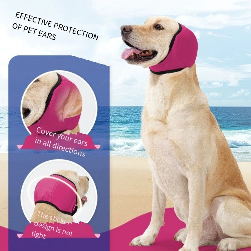 Noise Reduction Dog Ear Covers Hearing Protection Adjustable Dog Calming Earmuff Waterproof Anti-noise Pet Ear Muffs