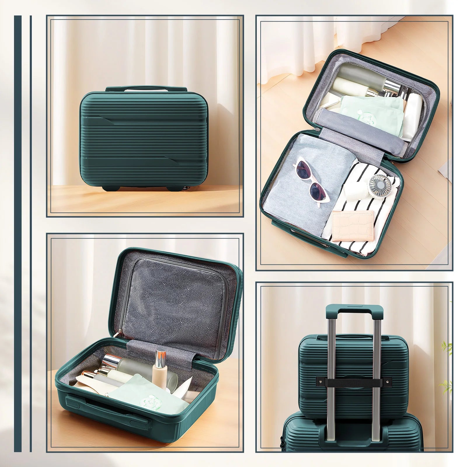 13-inch Mini Travel Suitcase - Lightweight Makeup Case