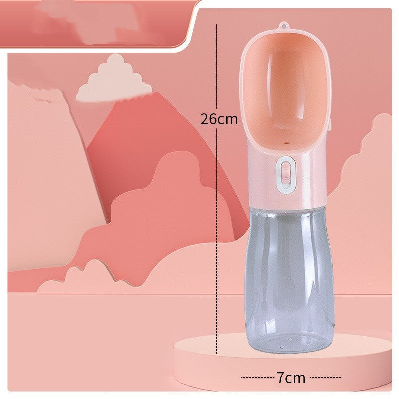 Leak-Proof Pet Travel Water Bottle & Food Bowl - Outdoor