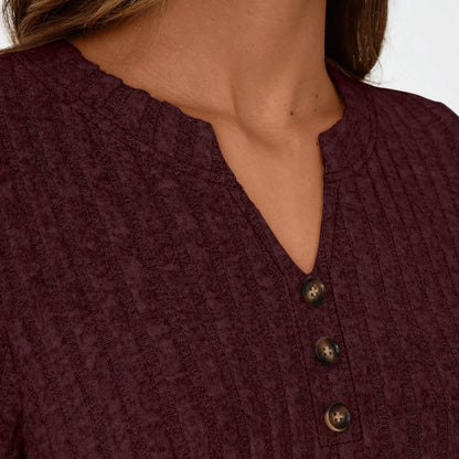 Tunic Shirts for Womens Long Sleeve Tops Casual V Neck Sweaters for Women Blouses