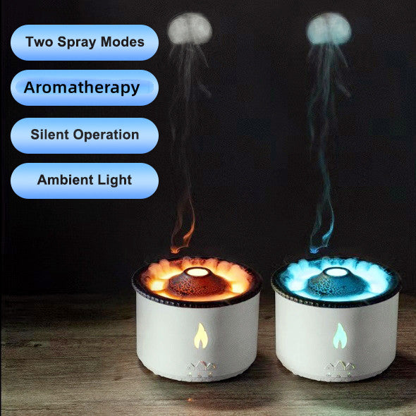 Aromatherapy Essential Oil Diffuser - Ultrasonic Flame Air Humidifier