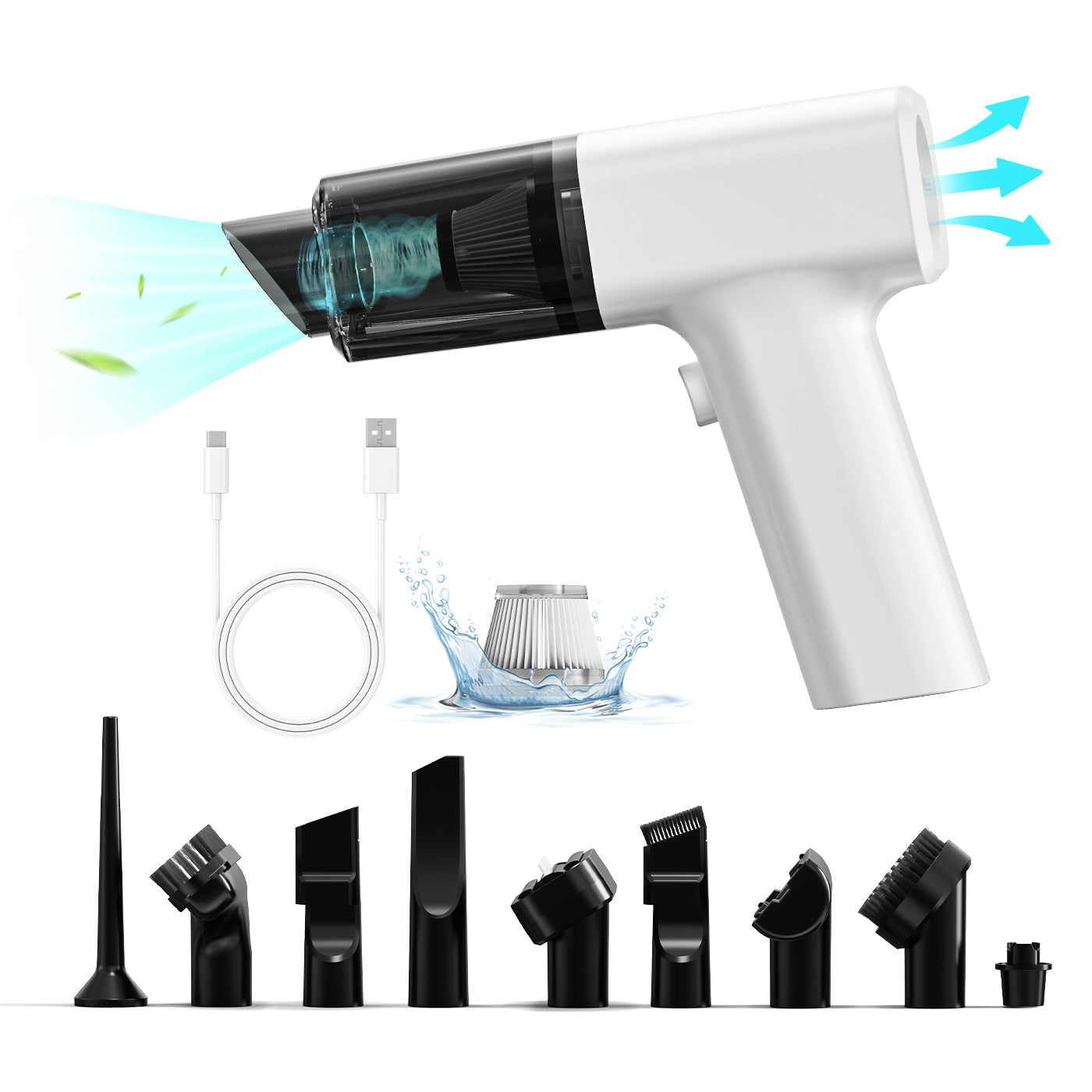 2-in-1 Electric Cordless Dust Collector - Handheld Power Air Blower